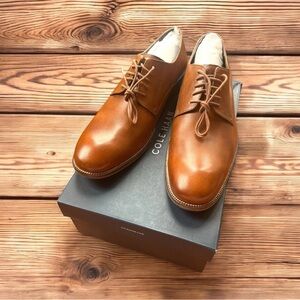 Cole Haan mens shoes 11 W wide Williams Pln II British Tan w/box